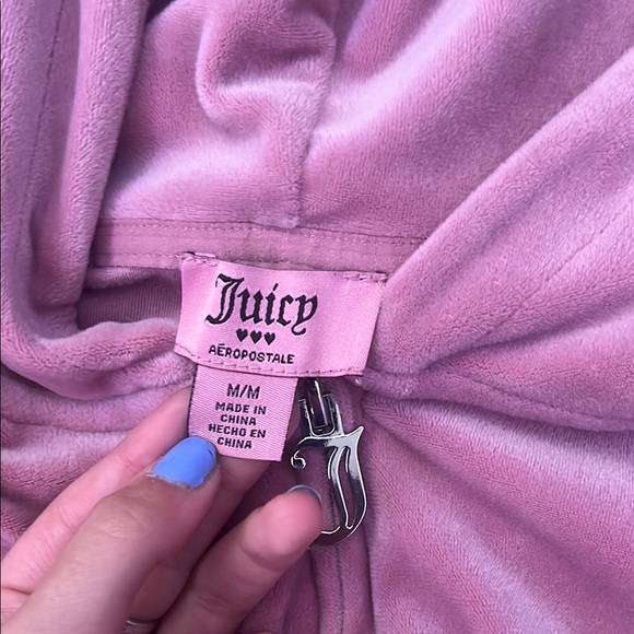 Pink Velour Hoodie and Pants Set - Picture 3 of 5